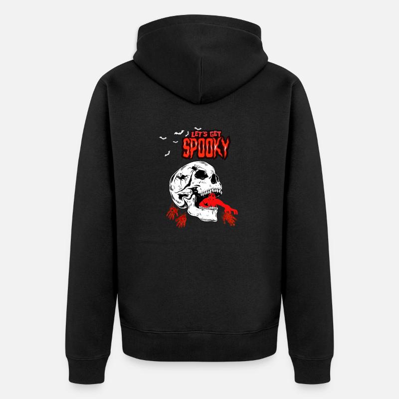 Let´s get spooky - Unisex Premium Bio Zip Hoodie - Schwarz