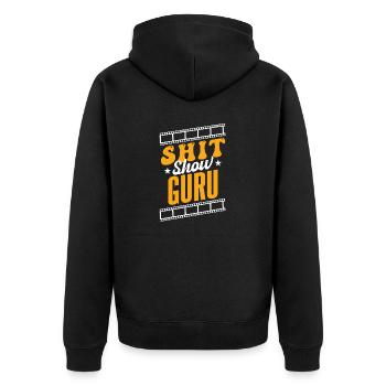 Shit Show Guru - Veste à capuche bio Premium Unisexe - noir - Dos - Nico (187cm)
