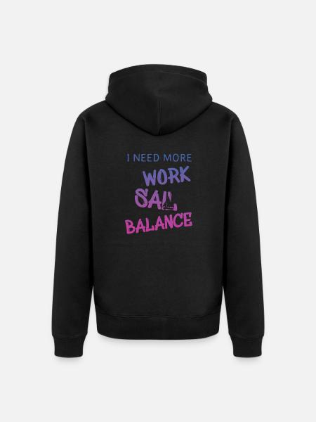 sail sailing segeln - Unisex Premium Bio Zip Hoodie - Schwarz