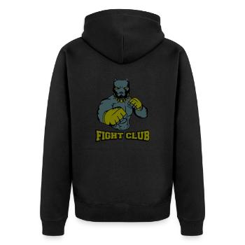Club de combat de chasseurs de chiens - Veste à capuche bio Premium Unisexe - noir - Dos - Nico (187cm)