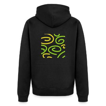 Spiral Three - Veste à capuche bio Premium Unisexe - noir - Dos - Nico (187cm)