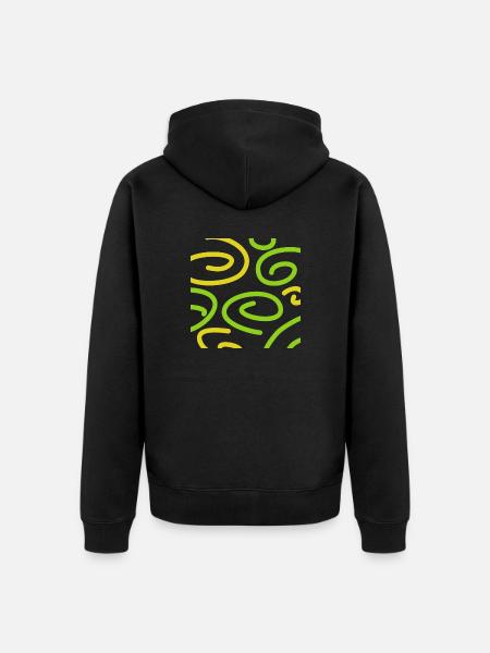 Spiral Three - Veste à capuche bio Premium Unisexe - noir