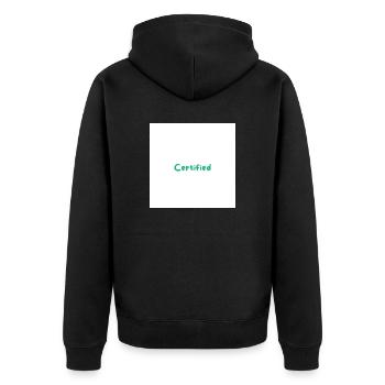 2 1 - Veste à capuche bio Premium Unisexe - noir - Dos - Nico (187cm)