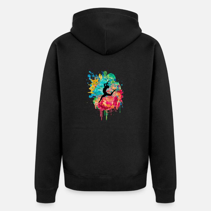 Danseur PopArt - Veste à capuche bio Premium Unisexe - noir