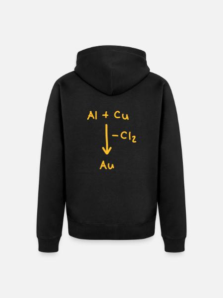 produce gold alchemy - Unisex Premium Organic Zip Hoodie - black