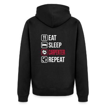 Mangez sommeil Carpenter Repeat - Veste à capuche bio Premium Unisexe - noir - Dos - Nico (187cm)