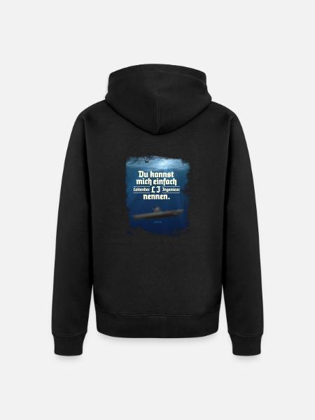 Leitender Ingenieur LI - Unisex Premium Bio Zip Hoodie - Schwarz