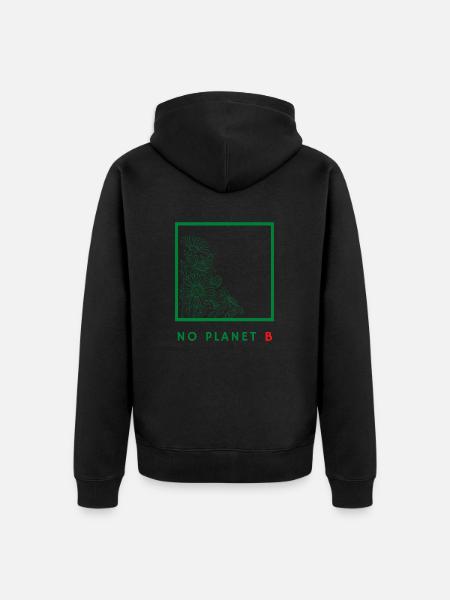 No Planet B - Environmental Protection - Unisex Premium Organic Zip Hoodie - black