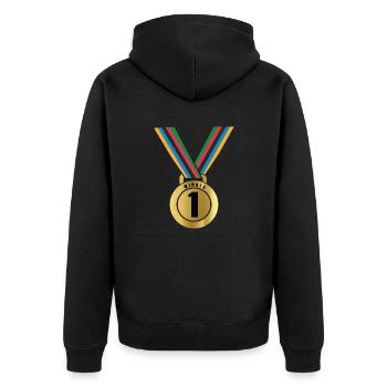 Winner - Veste à capuche bio Premium Unisexe - noir - Dos - Nico (187cm)