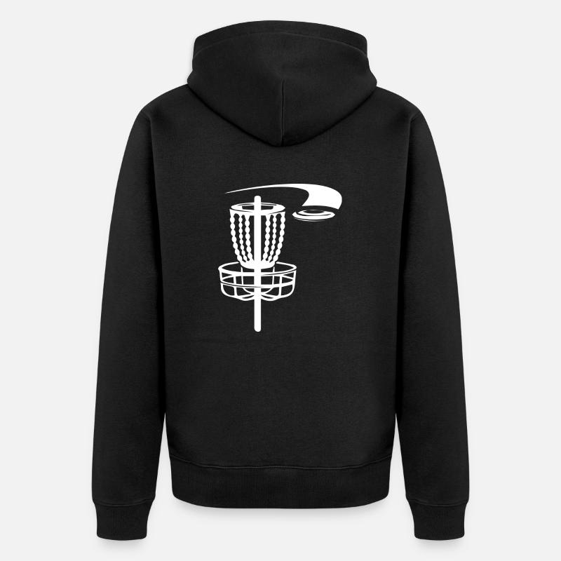 golf sport - Unisex Premium Bio Zip Hoodie - Schwarz
