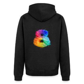 Birthday birthday party birthday gift born - Unisex Premium Organic Zip Hoodie - black - Back - Nico (187cm)