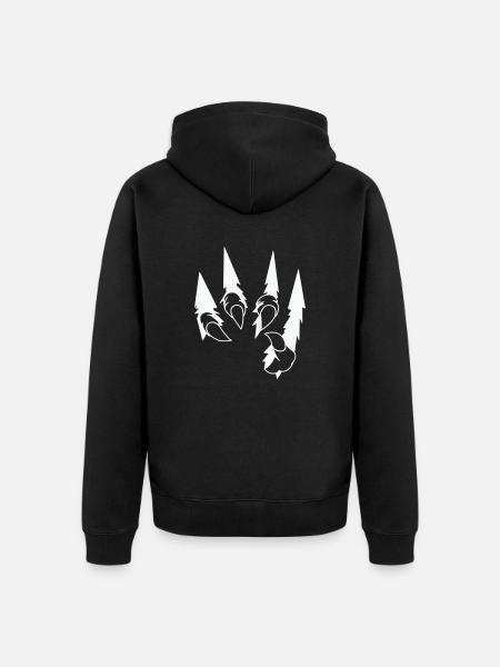 Animal Claws 001 - Unisex Premium Organic Zip Hoodie - black