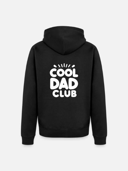 Cool Dad Club - Unisex Premium Organic Zip Hoodie - black