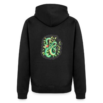 Serpent - Veste à capuche bio Premium Unisexe - noir - Dos - Nico (187cm)