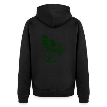Bunny Big Huge Carrot Carrot Sunglasses Cool - Unisex Premium Organic Zip Hoodie - black - Back - Nico (187cm)
