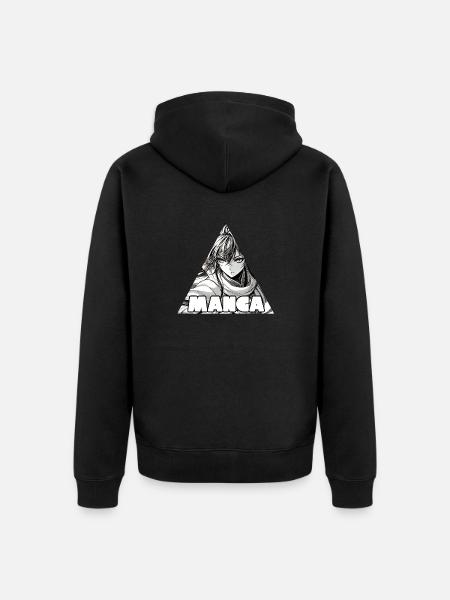 Manga - Unisex Premium Bio Zip Hoodie - Schwarz