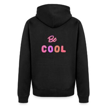 Refroidir - Veste à capuche bio Premium Unisexe - noir - Dos - Nico (187cm)