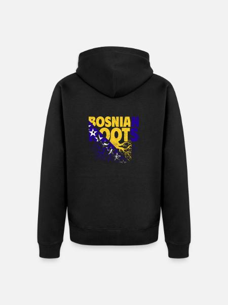 Bosnien und Herzegowina Flagge Bosnien - Ekologisk premiumluvjack unisex - svart