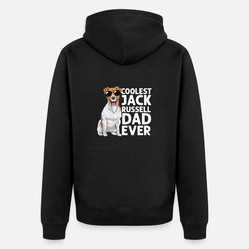 Jack Russell Terrier - Veste à capuche bio Premium Unisexe - noir