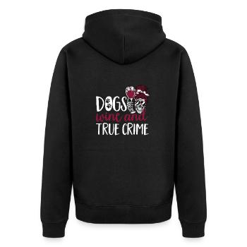 Wahre Verbrechen Podcaster True Crime Podcast - Unisex Premium Bio Zip Hoodie - Schwarz - Hinten - Nico (187cm)