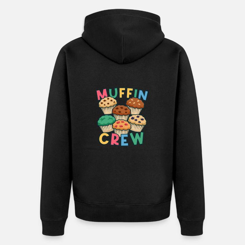 Candy Chocolate Tartlet Muffin Crew - Veste à capuche bio Premium Unisexe - noir