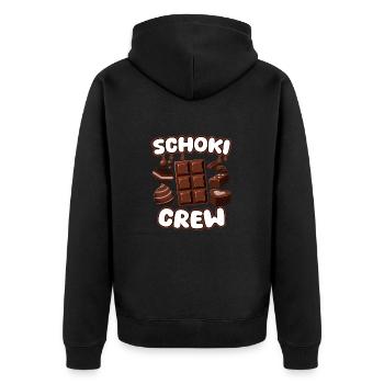 Candy Chocolate Chocolate Chocolate Crew - Veste à capuche bio Premium Unisexe - noir - Dos - Nico (187cm)
