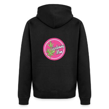Jardinage Maman Plante Amoureux Fête des Mères - Veste à capuche bio Premium Unisexe - noir - Dos - Nico (187cm)