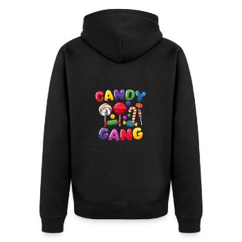 Candy Gang Bonbons - Veste à capuche bio Premium Unisexe - noir - Dos - Nico (187cm)