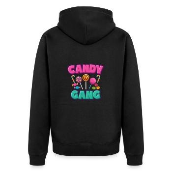 Candy Gang Bonbons - Veste à capuche bio Premium Unisexe - noir - Dos - Nico (187cm)