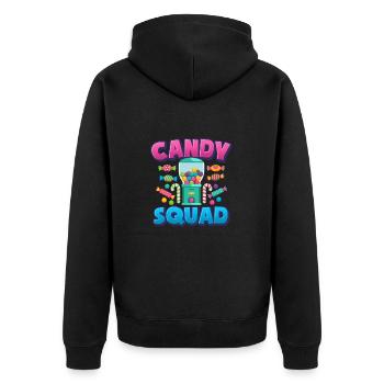 Candy Squad Bonbons - Veste à capuche bio Premium Unisexe - noir - Dos - Nico (187cm)
