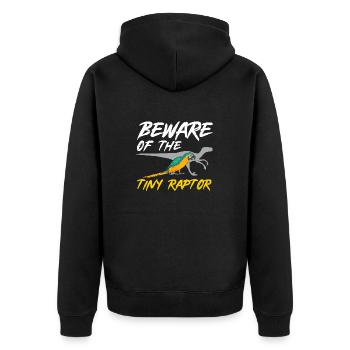 Yellow-breasted Macaw Parrot Blue And Yellow Macaw - Unisex Premium Organic Zip Hoodie - black - Back - Nico (187cm)