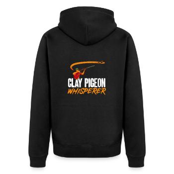 Tir au piège Tir au pigeon en argile Skeet - Veste à capuche bio Premium Unisexe - noir - Dos - Nico (187cm)