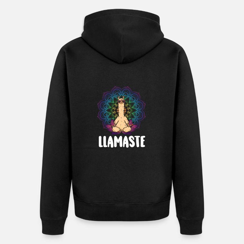 Llamaste - Veste à capuche bio Premium Unisexe - noir