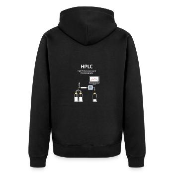HPLC High Performance Liquid Chromatography - Veste à capuche bio Premium Unisexe - noir - Dos - Nico (187cm)