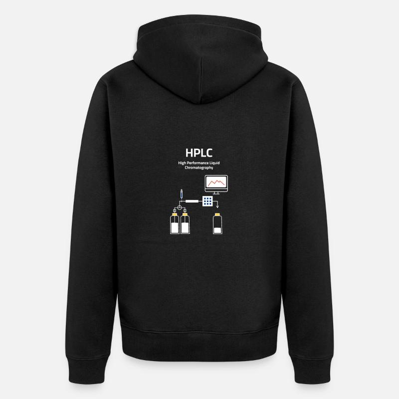 HPLC High Performance Liquid Chromatography - Veste à capuche bio Premium Unisexe - noir