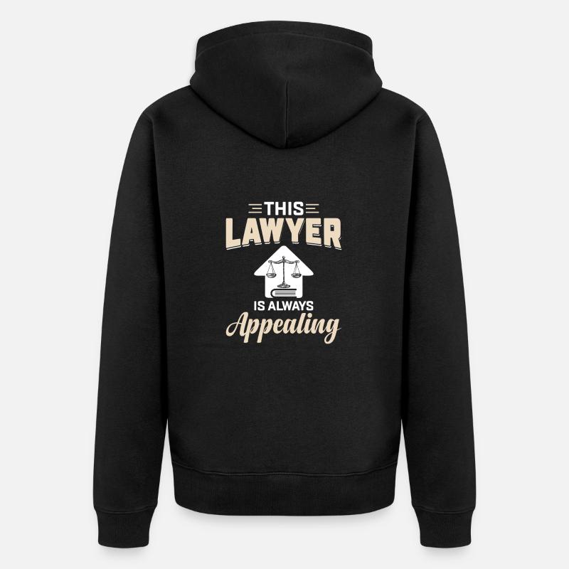 Etudiant jurassien droit - Veste à capuche bio Premium Unisexe - noir