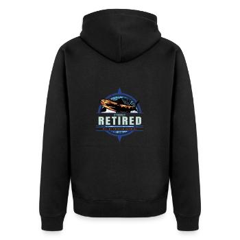 Locataire O’Fishally Retraité Pension Pêcheur Pêcheur - Veste à capuche bio Premium Unisexe - noir - Dos - Nico (187cm)
