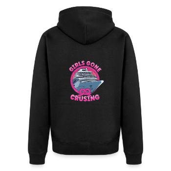 Croisière Girls Gone Croisière - Veste à capuche bio Premium Unisexe - noir - Dos - Nico (187cm)