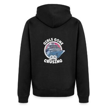 Croisière Girls Gone Croisière - Veste à capuche bio Premium Unisexe - noir - Dos - Nico (187cm)