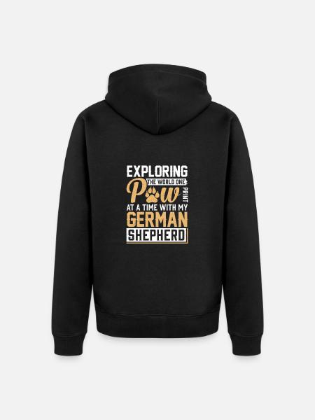 Sheepdog - Unisex Premium Organic Zip Hoodie - black