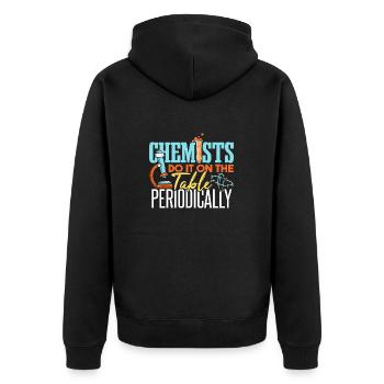 Les chimistes le font sur la table - Veste à capuche bio Premium Unisexe - noir - Dos - Nico (187cm)