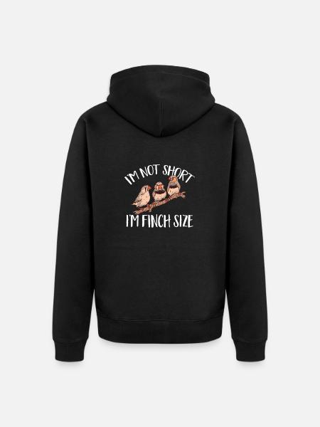 Zebra Finches Bird Zebra Finch - Unisex Premium Organic Zip Hoodie - black