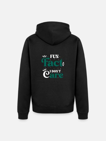 Fatto divertente non mi interessa dire provocatorio - Ekologisk premiumluvjack unisex - svart
