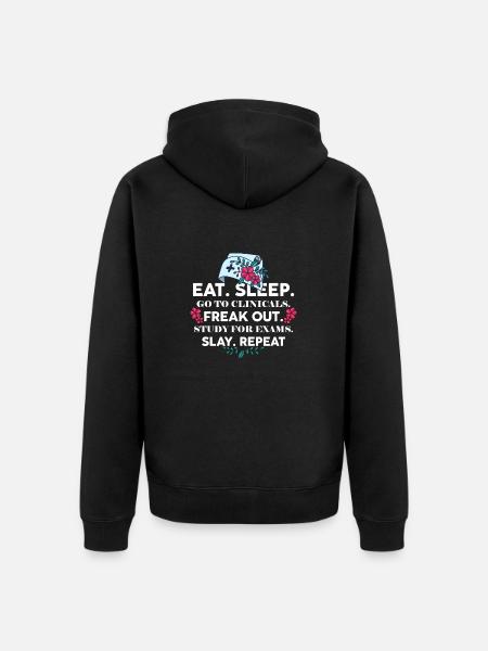 Nursing School Student Future Nurse - Unisex Premium Organic Zip Hoodie - black