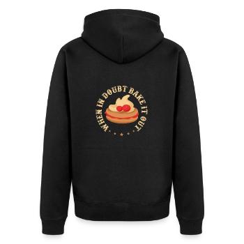 En cas de doute, Baker dit - Veste à capuche bio Premium Unisexe - noir - Dos - Nico (187cm)