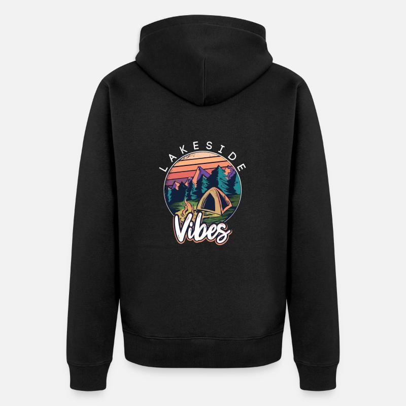 Lakeside Vibes Mode - Veste à capuche bio Premium Unisexe - noir