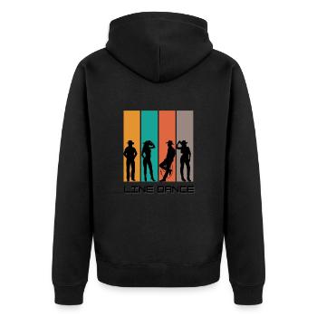 Figures Line Dance 2 - Veste à capuche bio Premium Unisexe - noir - Dos - Nico (187cm)