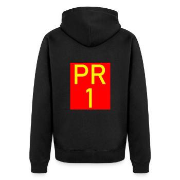 PR 1 Randonnée Madère Vereda do Areeiro - Veste à capuche bio Premium Unisexe - noir - Dos - Nico (187cm)