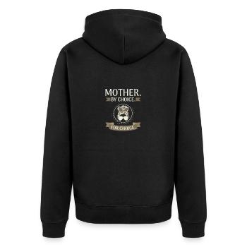 Cadeau des femmes Droits féministes Mère par choix pour - Veste à capuche bio Premium Unisexe - noir - Dos - Nico (187cm)