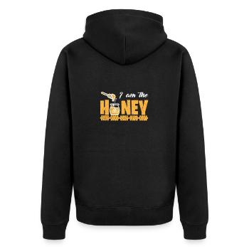 Cadeau d’apiculteur Je suis le miel mignon abeille amoureux cadeau - Veste à capuche bio Premium Unisexe - noir - Dos - Nico (187cm)